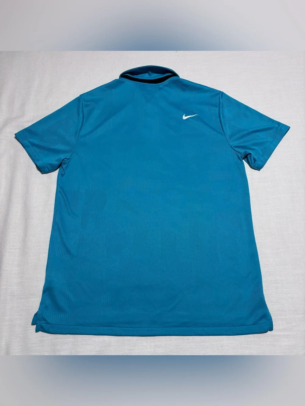 Men’s Nike Dri-FIT Tour Jacquard Golf Polo | Aqua Blue | Size Large | DR5303